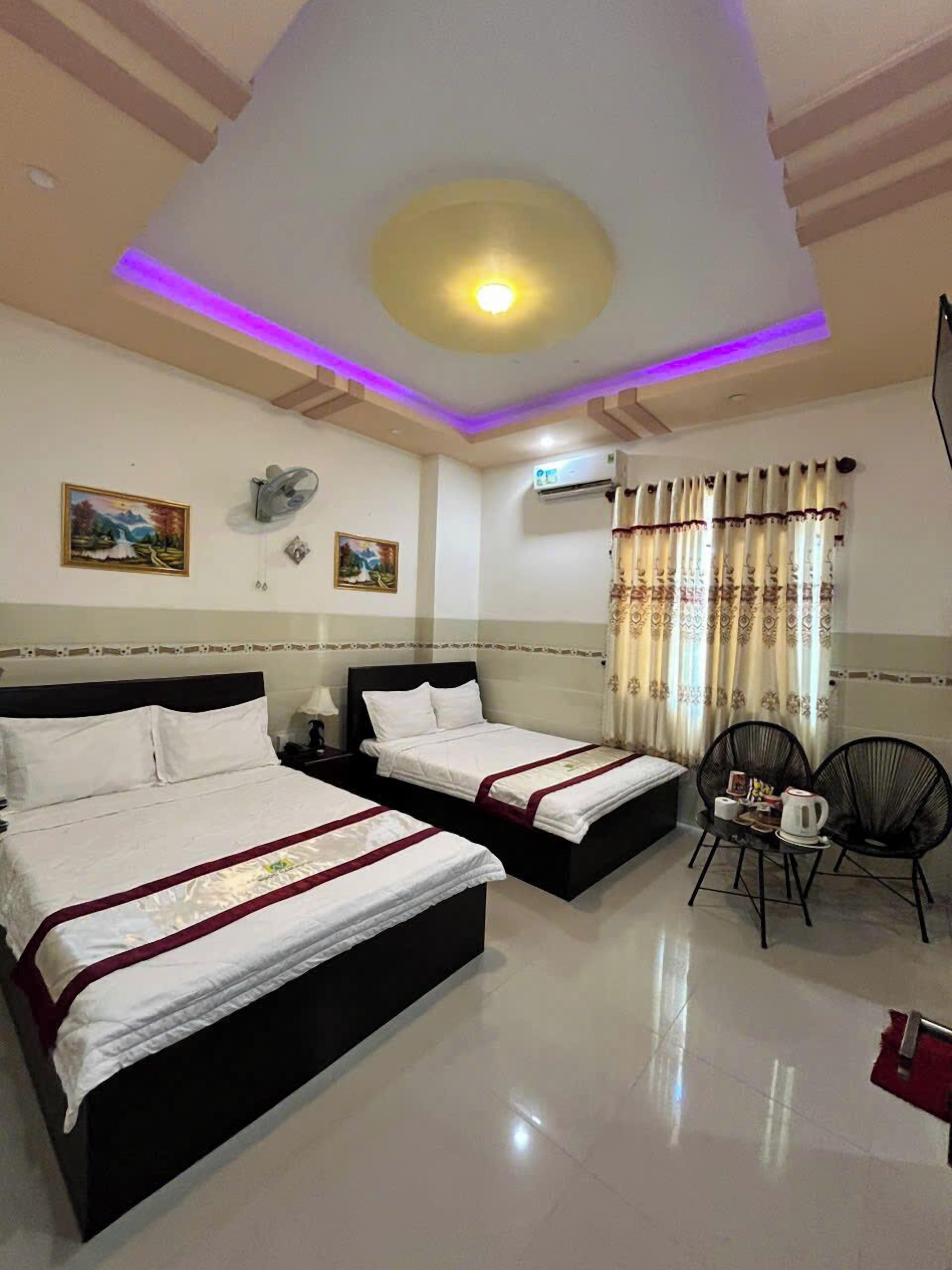 Minibar, desk, blackout drapes, soundproofing