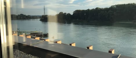 Vue depuis lâhĂ©bergement