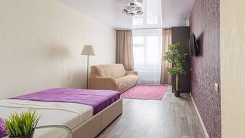 Comfort-Vierbettzimmer | Bügeleisen/Bügelbrett, kostenloses WLAN, Bettwäsche