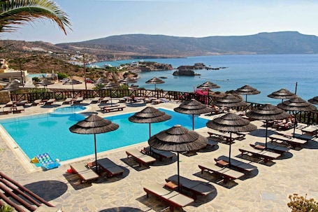Sun deck. Aegean Village Beachfront Resort