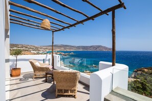 Executive Suite, Jetted Tub, Sea View | Terrace/patio - Aegean Village Beachfront Resort (Karpathos)
