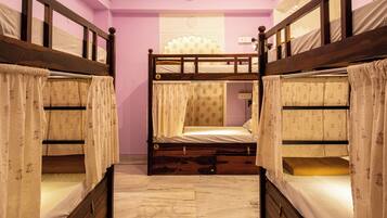Bed in 6-Bed Mixed Dormitory Room | Individually decorated, individually furnished, free WiFi, bed sheets