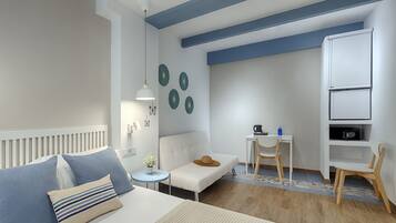 Tweepersoonskamer | Luxe beddengoed, een minibar, een kluis op de kamer