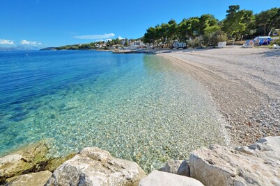 LOZA 2, 4+1 Sea View apt with Garden, 80m from sea