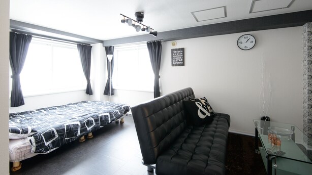 1 bedroom, iron/ironing board, WiFi (free), bed sheets - Ambrosia room201 (Sapporo)
