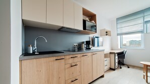 Suíte estúdio luxo | Cozinha privada | Máquina de café expresso, chaleira elétrica