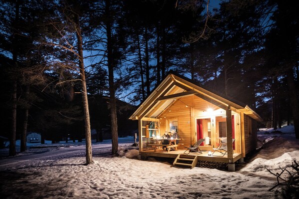 Familie chalet | Terras