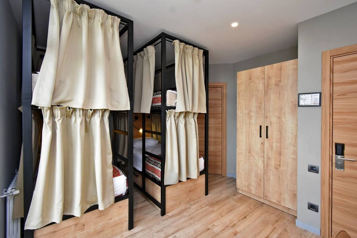 Economy Quadruple Room | Desk, blackout drapes, soundproofing, WiFi (free)