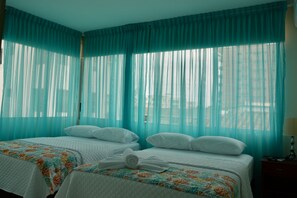 Deluxe Double Room, 2 Double Beds | Blackout curtains, free WiFi - Hotel Casablanca Chipipe (Salinas)
