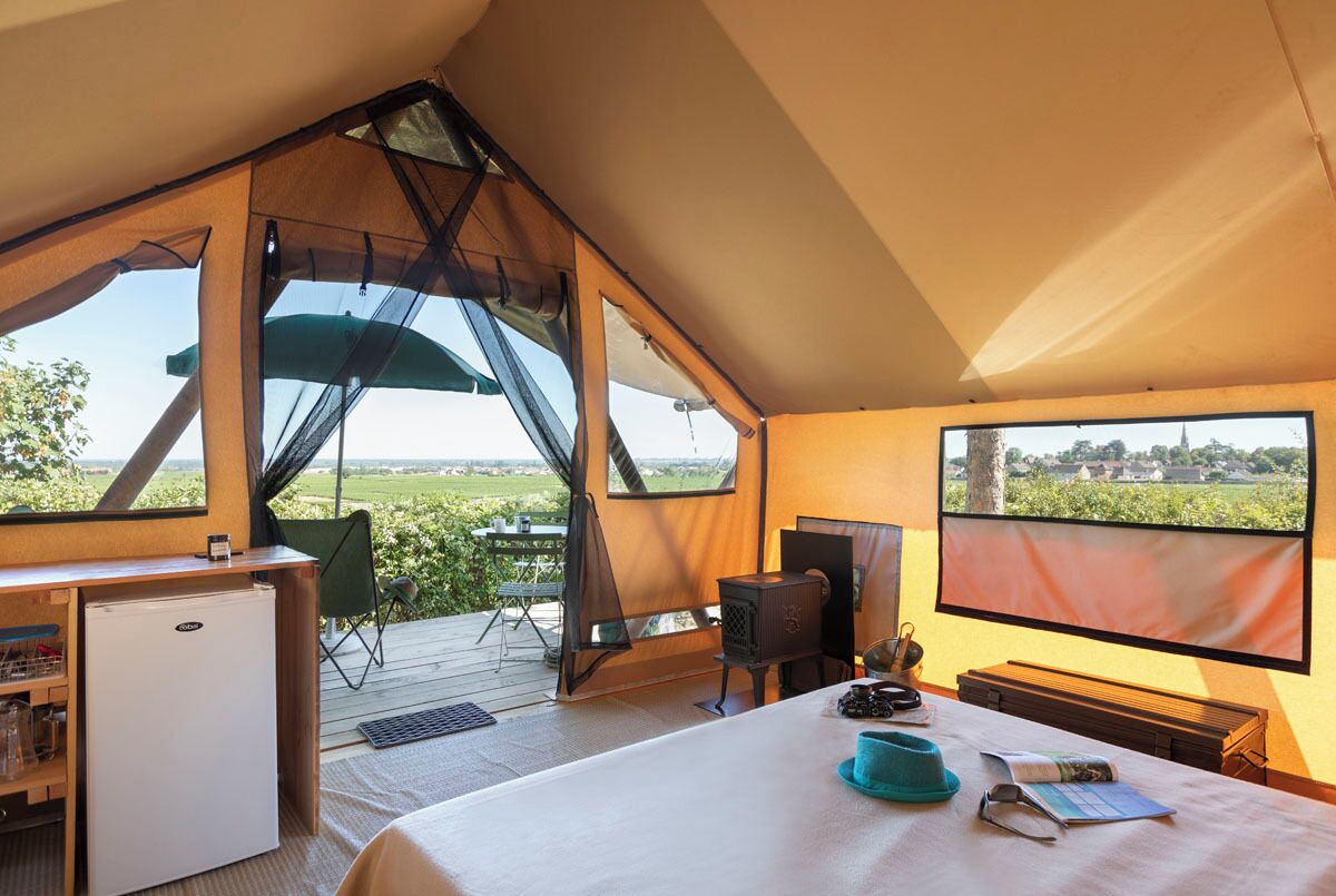 Tent | Private kitchen | Stovetop, highchair, cookware/dishes/utensils, cleaning supplies