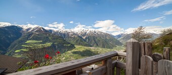 Rustic Apartment Vermoi on Mountain Farm with Terrace