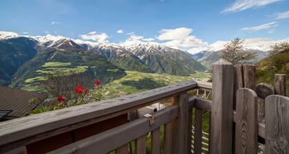 Appartement rustique Vermoi dans une ferme de montagne avec terrasse