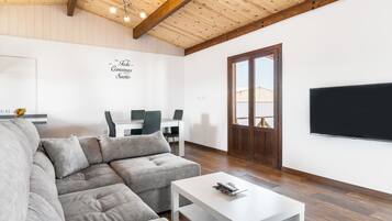 Een televisie en videogames