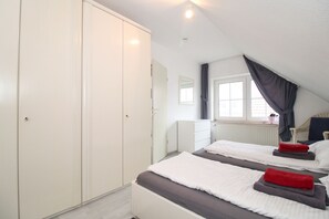 2 slaapkamers, beddengoed