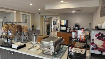 Free daily self-serve breakfast