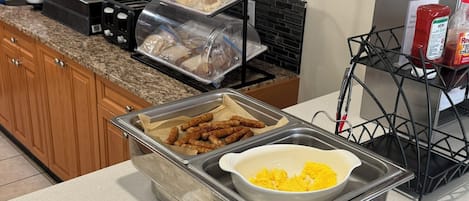 Free daily self-serve breakfast