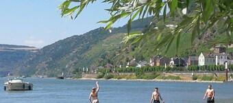 Bor romantiskt i Kaub direkt vid Rhen