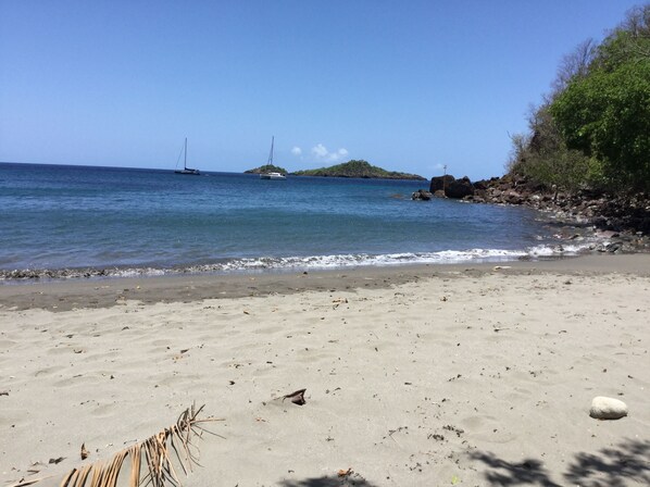 ビーチの近く、サンラウンジャー、ビーチタオル