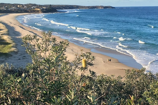 In Strandnähe, Liegestühle, Strandtücher