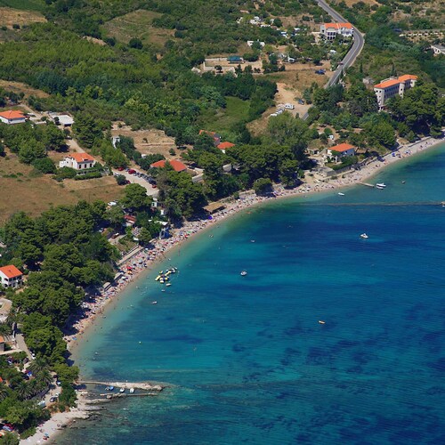 Apartments Trstenica-One Bedroom Apartment with Balcony and Sea View