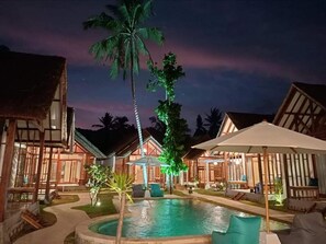 Front of property - evening/night