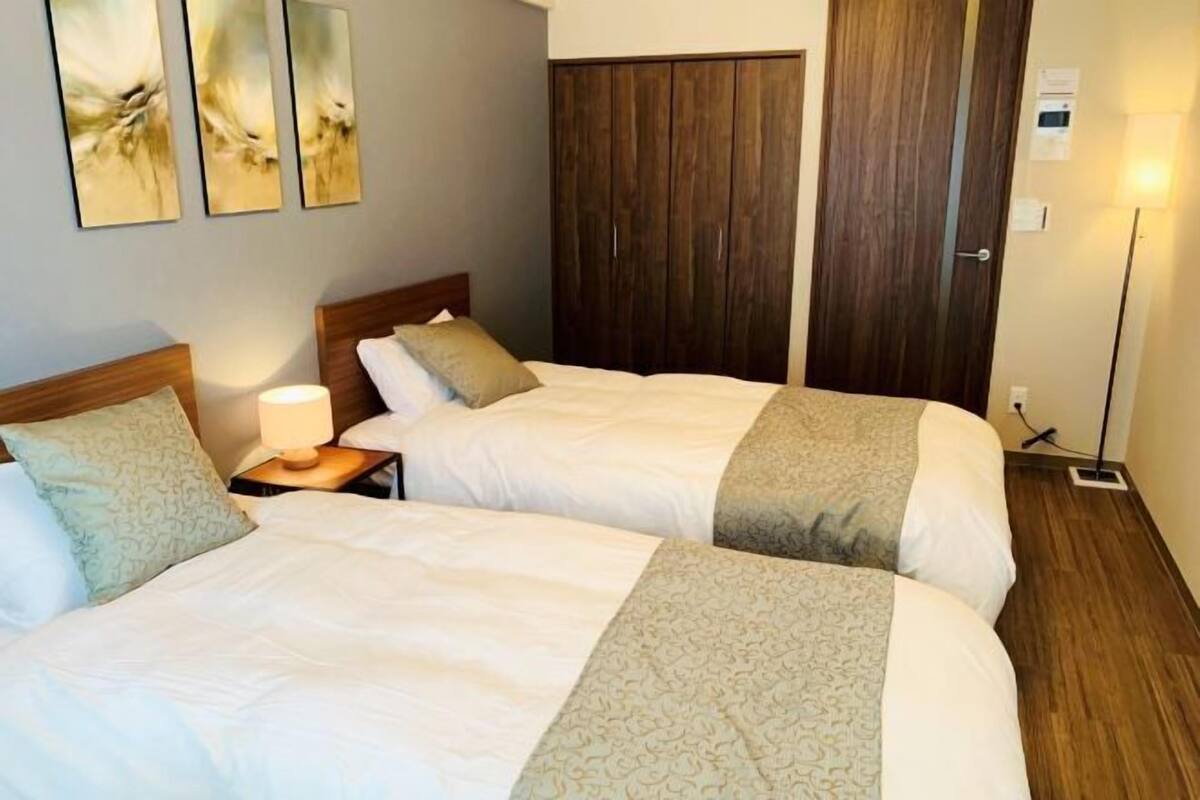 Blackout drapes, iron/ironing board, WiFi (free), bed sheets