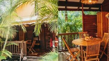 2 bedrooms, premium bedding, individually decorated, blackout curtains