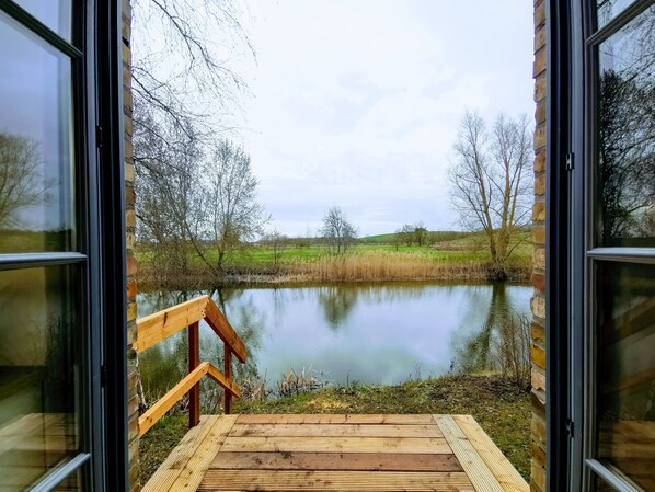 Apartment, 2 Bedrooms, Terrace (left side - incl. EUR 35 cleaning fee) | Terrace/patio - Wasserburg Liepen (Gielow)