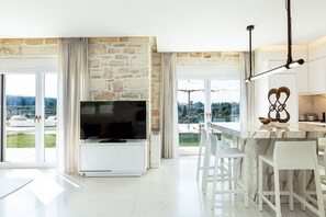 Smart-TV, Videospielkonsole, Netflix, Tischtennisplatte