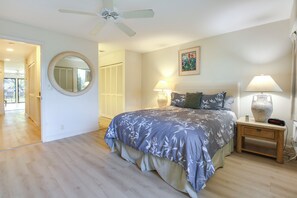 1 bedroom, laptop workspace, internet, bed sheets