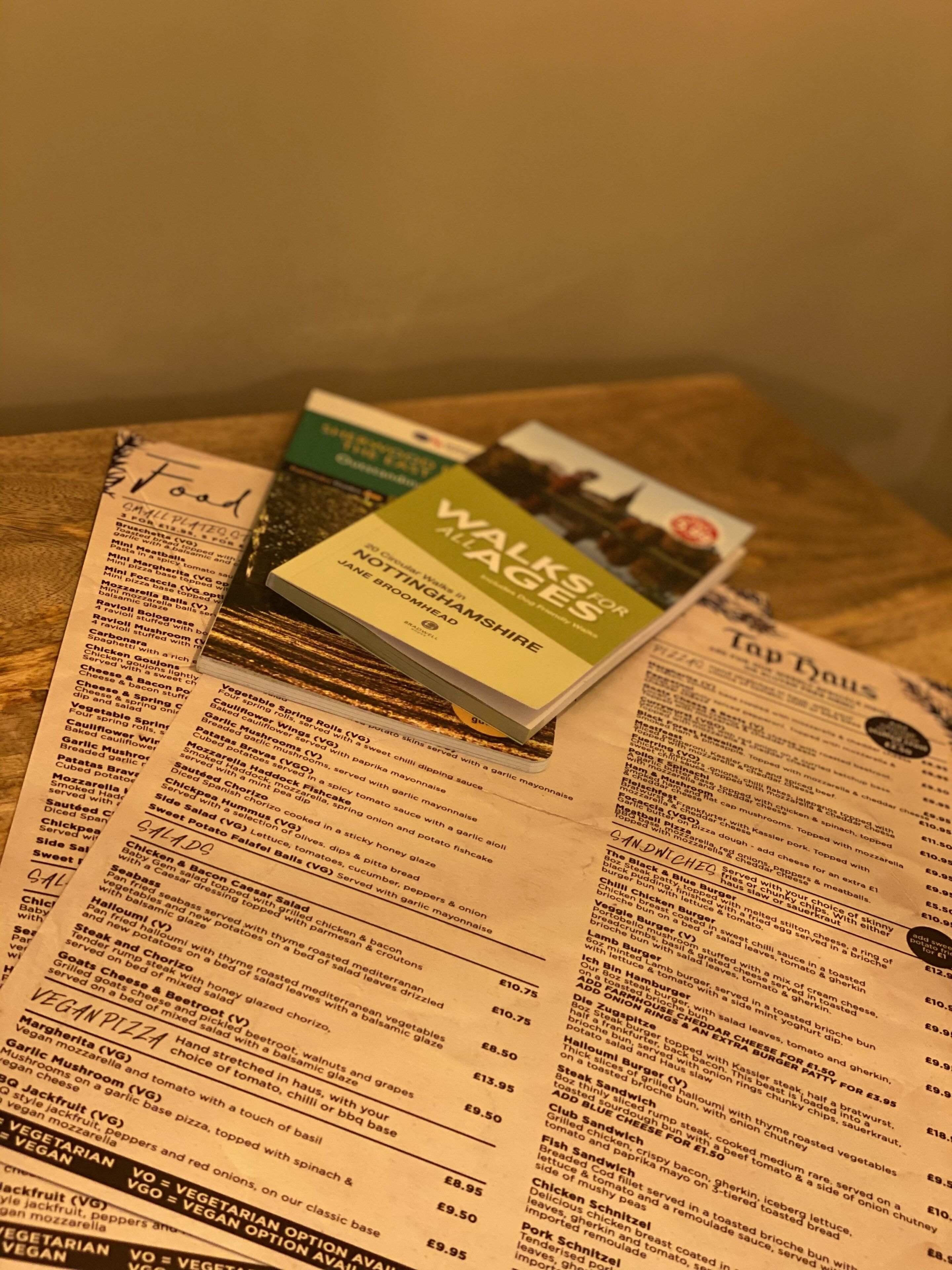 A menu with various food items and prices.