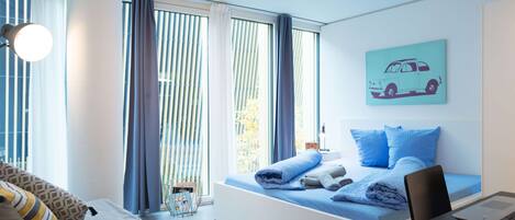 1 makuuhuone, vuodevaatteet