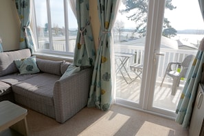 Televisión, chimenea, reproductor de DVD