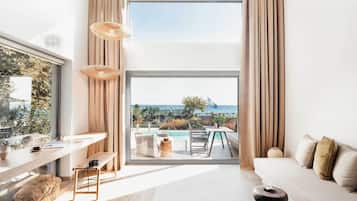 Villa, privat basseng, sjøutsikt | Sengetøy i egyptisk bomull og sengetøy av topp kvalitet