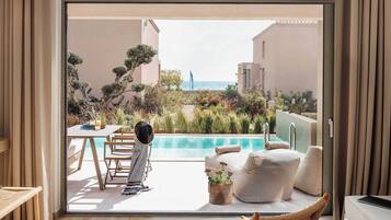 Villa, Private Pool, Sea View | Egyptian cotton sheets, premium bedding, memory-foam beds, in-room safe