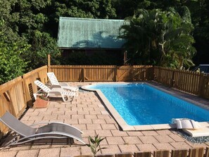 Pool - Zayen gites du Houelmont Rivieres sense of the marina (gourbeyre)