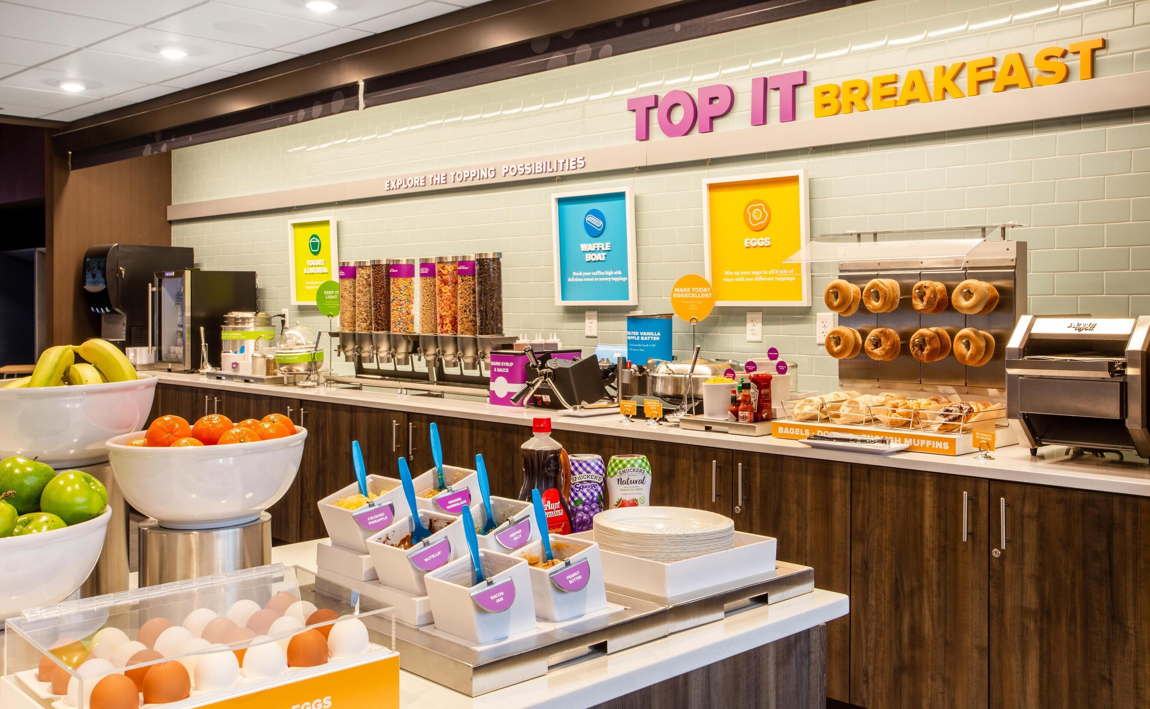 Free daily buffet breakfast