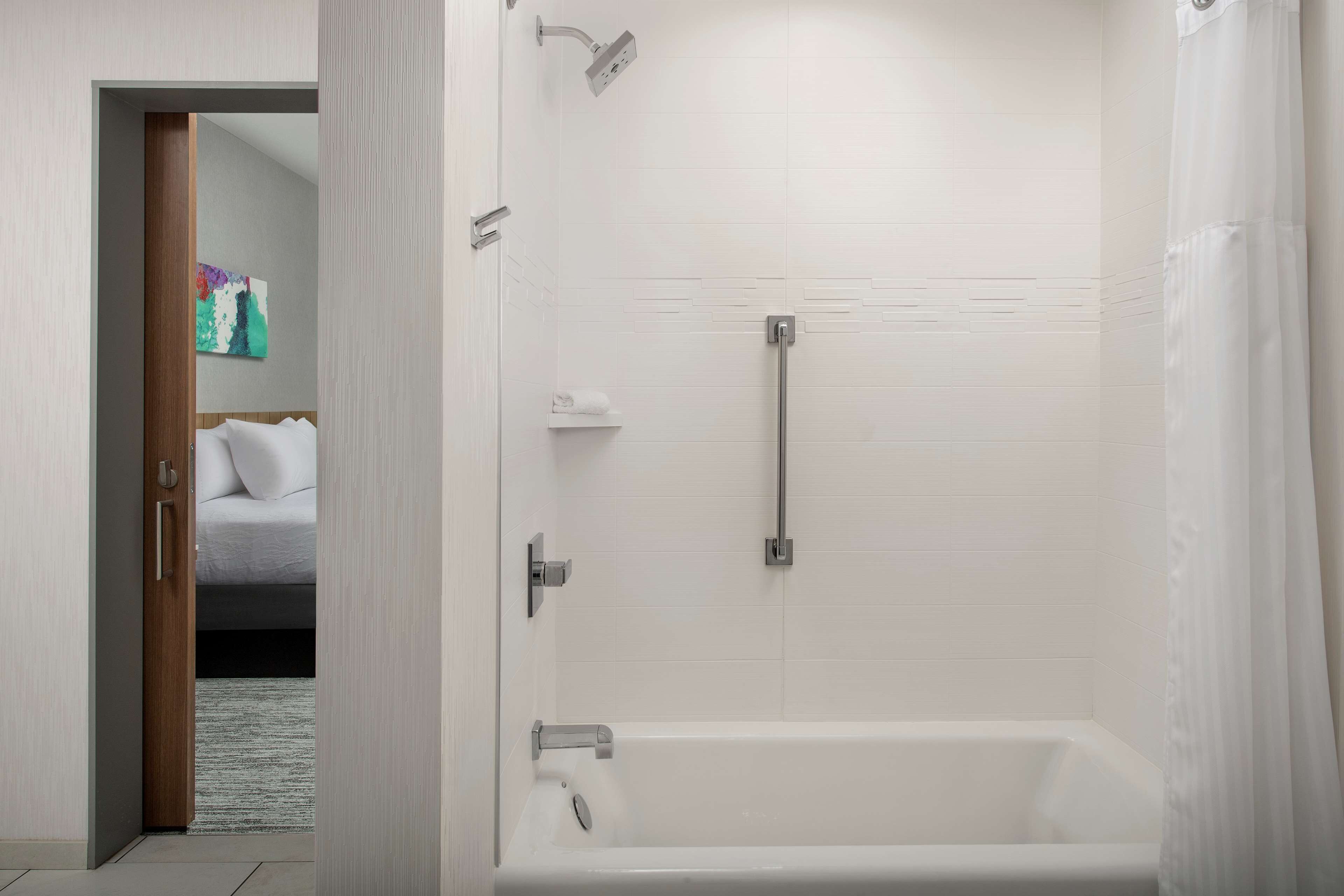 suite, 1 bedroom | bathroom | hydromassage showerhead, towels