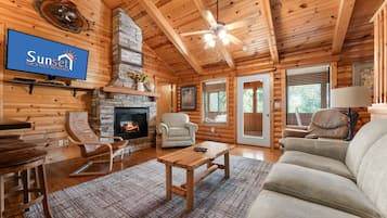 Cottage, 4 Bedrooms | Living area | Smart TV