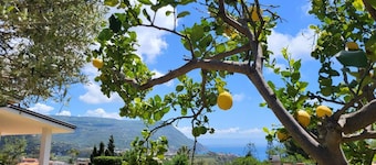 Villa Faro with panoramic garden and barbecue. 350m from the sea