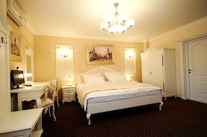 Luksus-dobbeltværelse (5*) | Premium-sengetøj, dundyner, senge med madrasser af memory foam