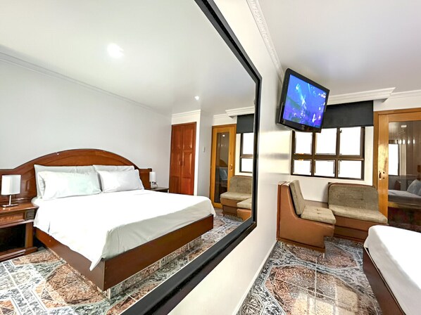 Quarto standard | Roupas de cama antialérgicas, Wi-Fi de cortesia