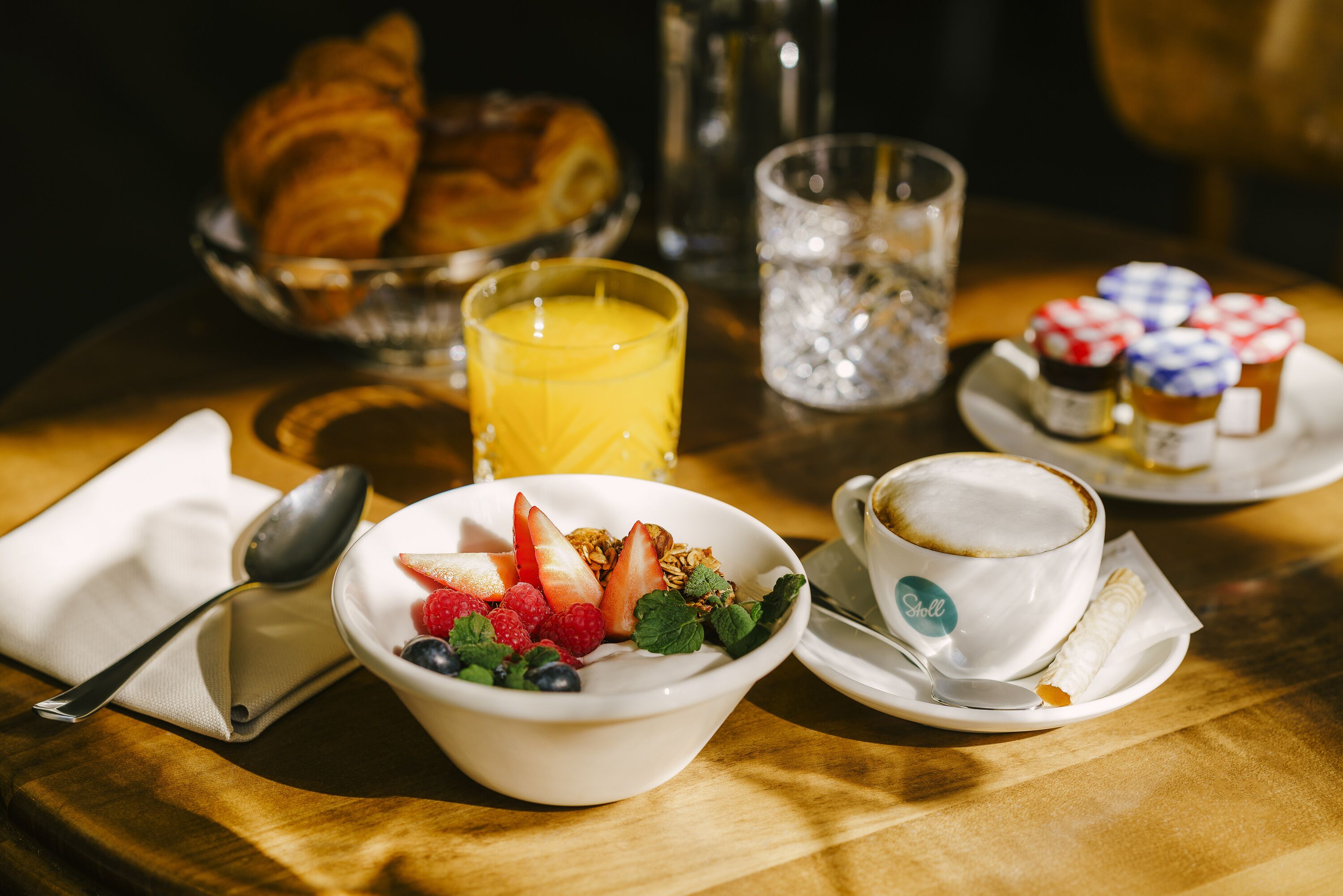 daily buffet breakfast (chf 30 per person)