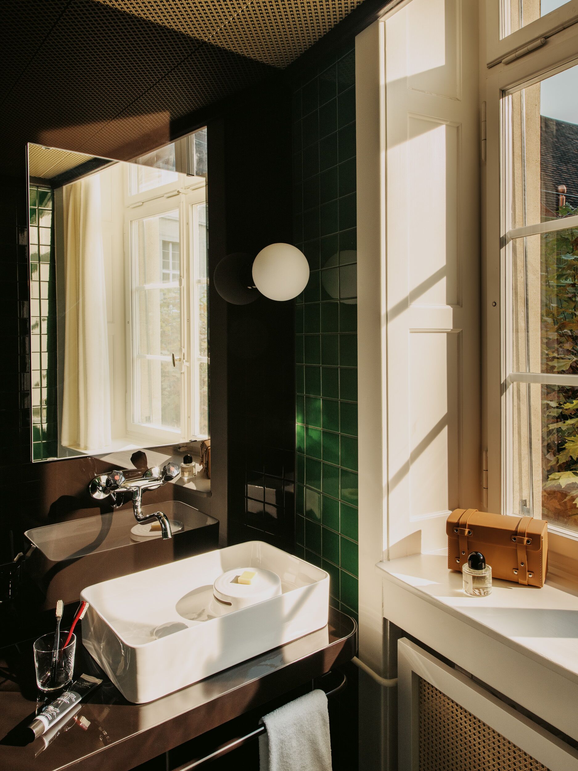 free toiletries, hair dryer, towels