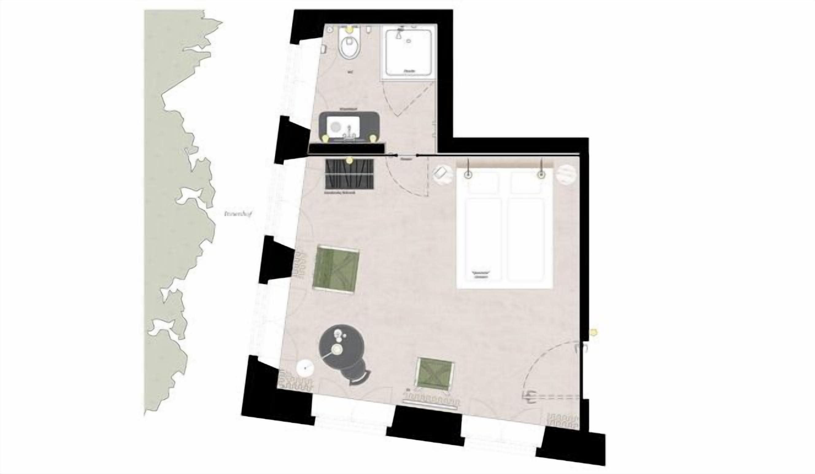 corner room | floor plan