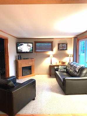 TV connectée, cheminée