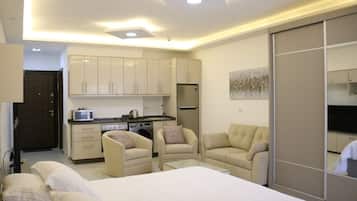 Appartement | 1 slaapkamer, een strijkplank/strijkijzer, gratis wifi, beddengoed
