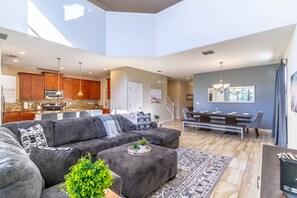 Smart TV, video games, DVD player, table football