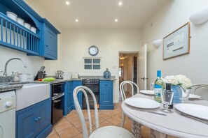 Fridge, microwave, oven, highchair
