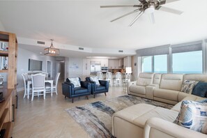 Caribe Resort C1215 Living Room - CRC1215 4BR/3.5BA Orange Beach condo w/ beach view (Orange Beach)